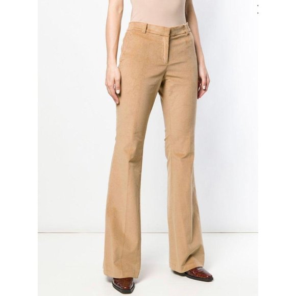 MICHAEL Michael Kors Corduroy Flares Pant Camel 6 - Picture 3 of 12